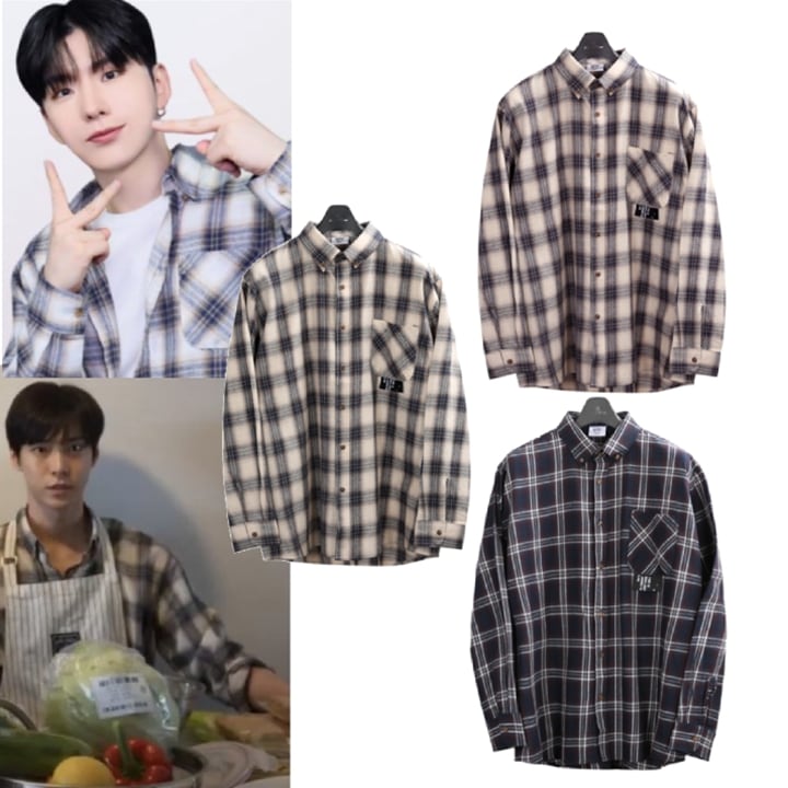 [NCTドヨン/MONSTAXキヒョン着用] JHONNY WEST Wooltan Check Shirts