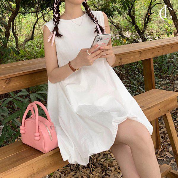 女性ワンピース LYT135 ノースリーブボリュームミニドレス 女性ファッション