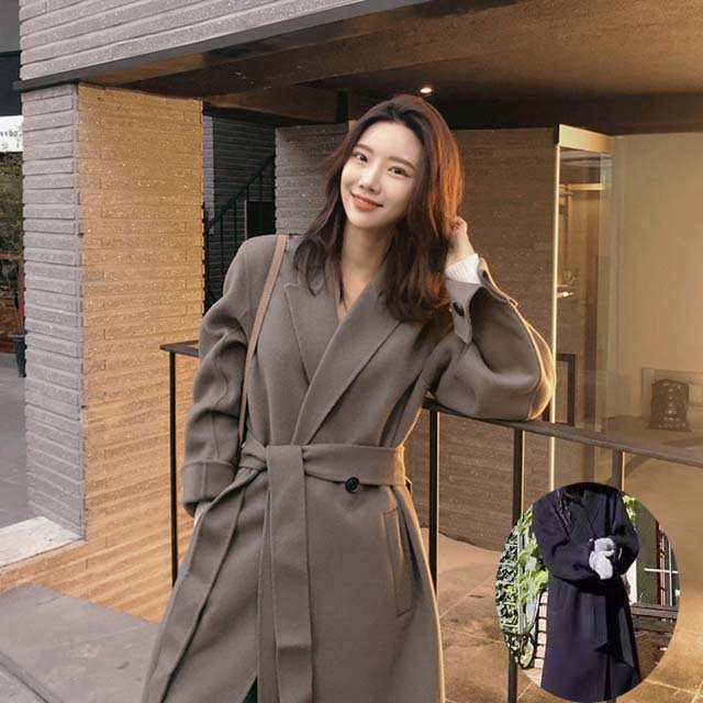 【即納】チェスターコート スプリングコート レディース ミドル丈 トレンチコート ロング丈 シンプル ゆったり カジュアル 通勤 無地 ジャケット 春服 S-XL 2色選ぶ