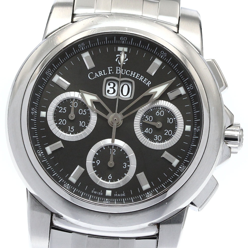 カール F.ブヘラ CARL F.BUCHERER 10611.08 パトラビ クロノグラフ デイト 自動巻き メンズ _871509【中古】