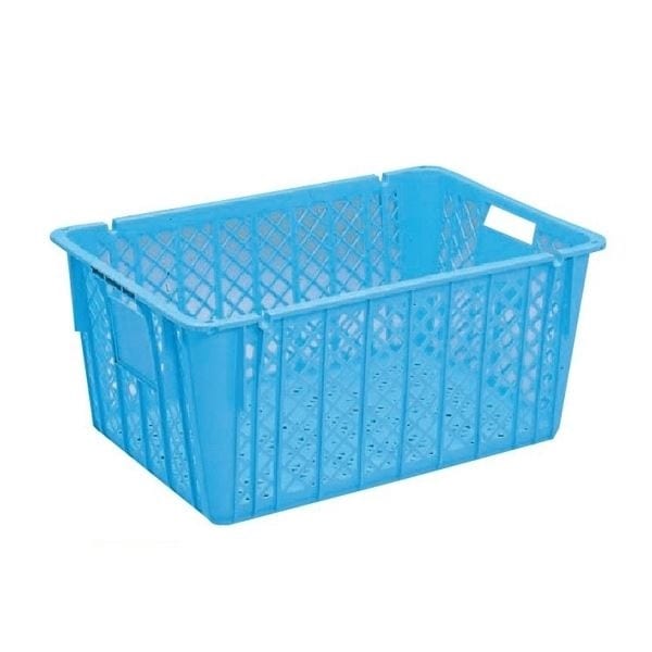 プラスケット/網目ボックス [No.1300 金具付き] ブルー スタッキング金具使用時：段積み可 10,581円