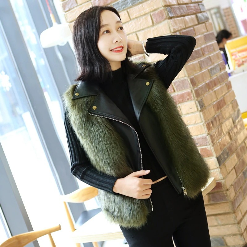 母娘服24新作親子服親子ファッションイミテーションファージャケット韓国風ファーベストトレンド