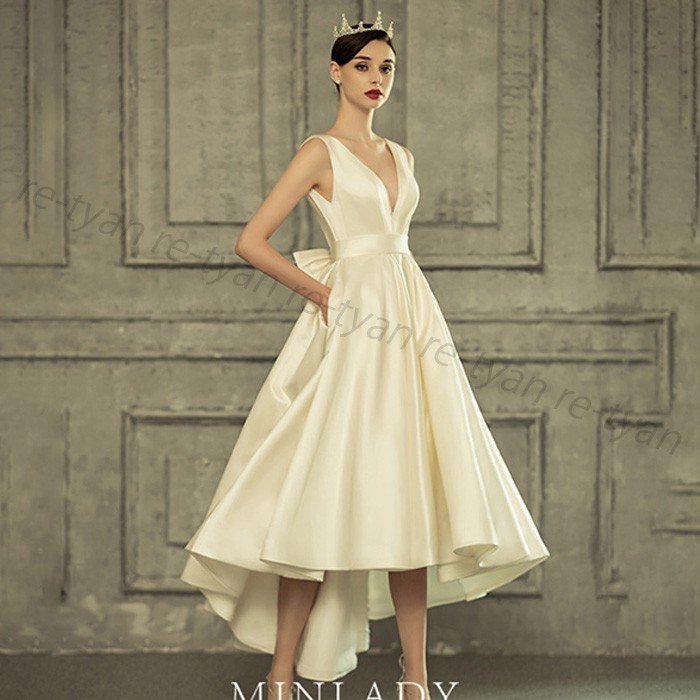 フォマールドレス 司会演出写真撮影 ウェディングドレス 白 二次会 結婚式ドレス 安いフォトウエディング ビーチフォト 前撮り 後撮り 披露宴 可愛い