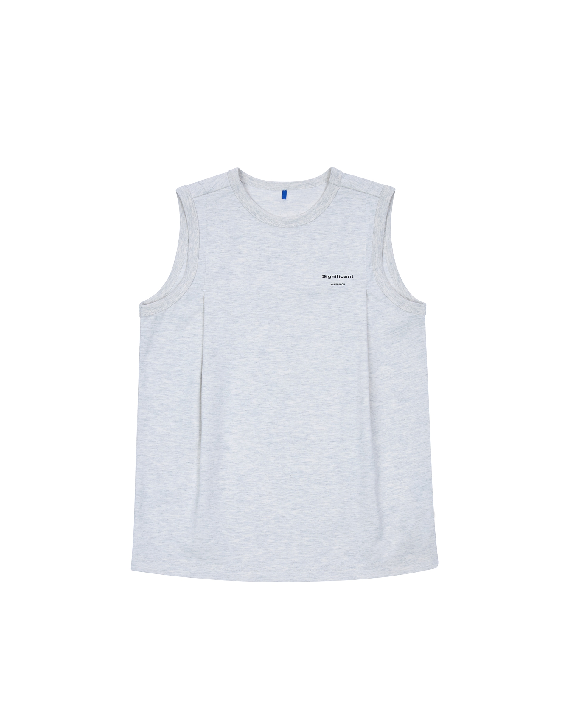 【ADERERROR】SIG BL TAG SLEEVELESS 02 : OATMEAL