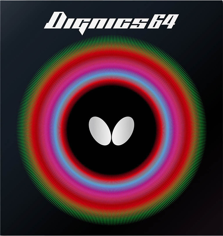 バタフライ BUT-06060-006-A 卓球ラバー ディグニクス64（レッド・サイズ：1.9(厚)) BUT06060006A