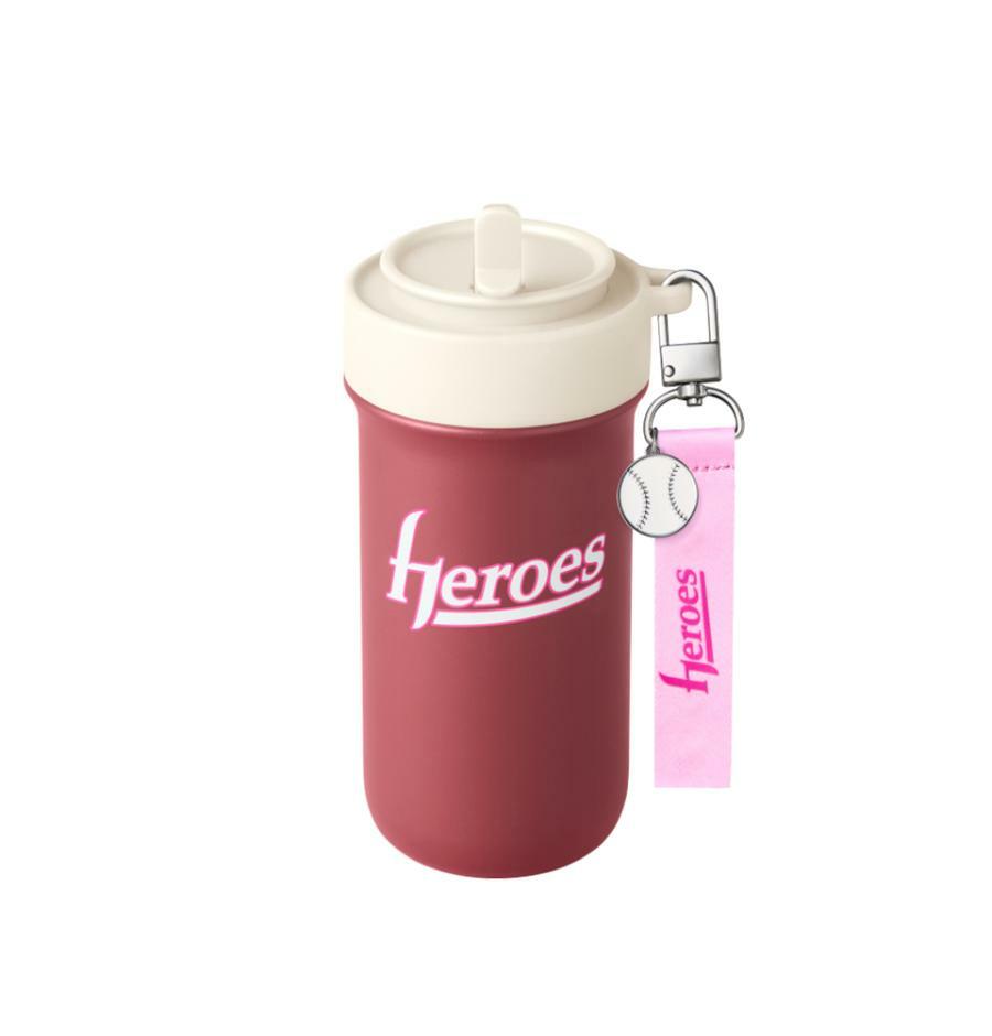 SS ヒーローズ 缶クーラー タンブラー 473ml 日本未発売 韓国限定 スターバ グッズ 限定品 野球 2WAY 保冷 ステンレスボトル キャンプ アウトドア レア ギフト 希少 KIWOOM