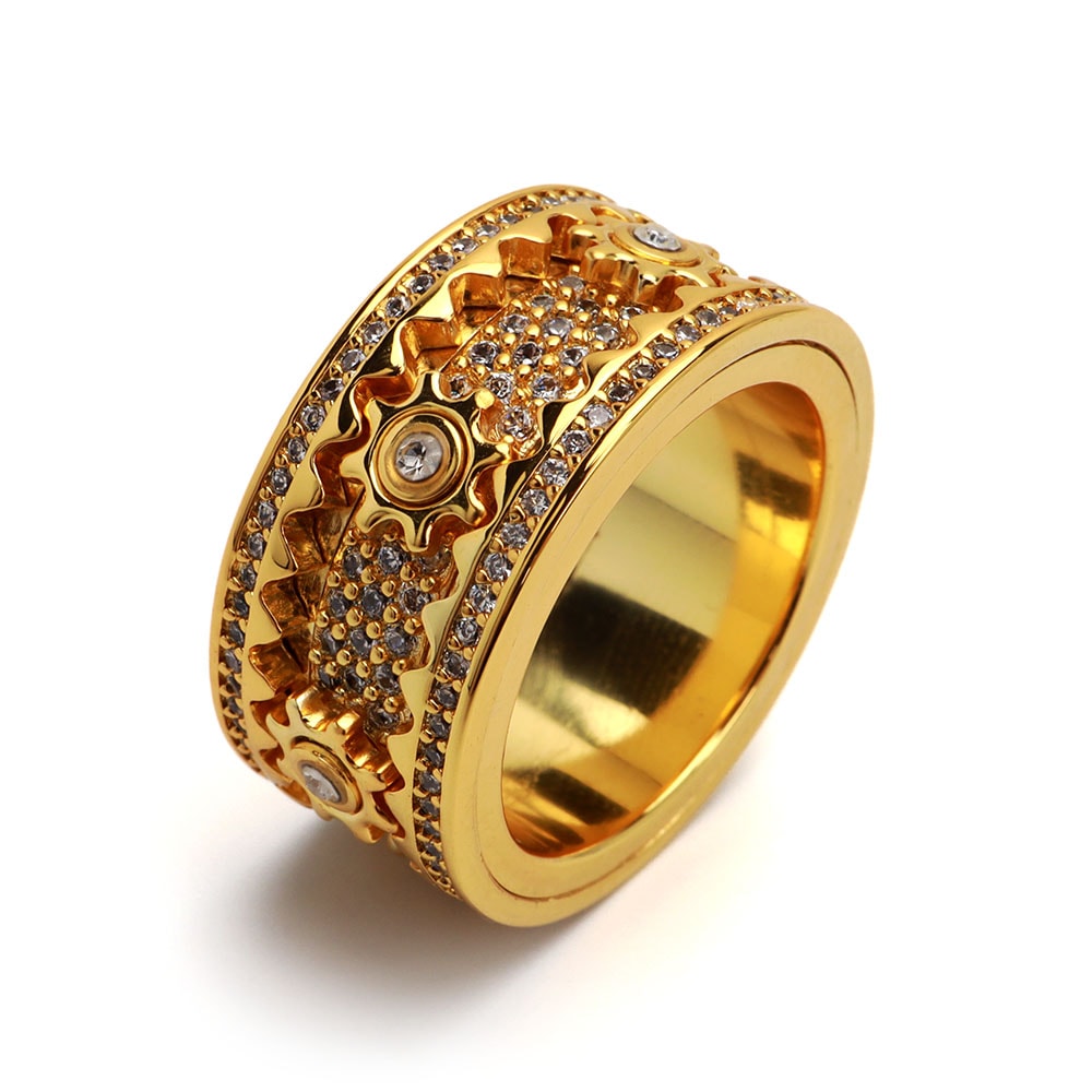 ギミックリング ジルコニア 歯車 [r514]