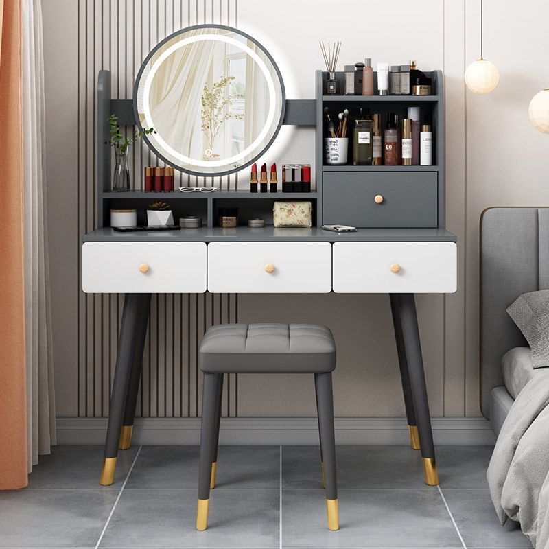 11 2025525脚のライトドレッシングテーブルドレッシングテーブル保管キャビネット統合ベッドルームモダンなシンプルなサイズ