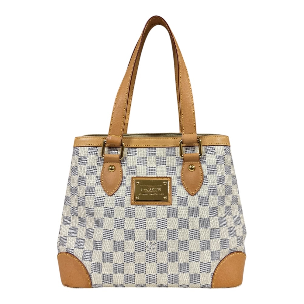 ルイヴィトン ハムステッドPM ダミエアズール ショルダーバッグ ダミエアズールキャンバス N51207 ホワイト LOUIS VUITTON 中古