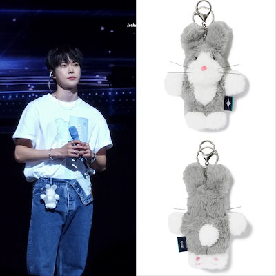 nct127 the link ドヨン アクキー ☆NCT 127 ドヨン 着用！！【Mmlg】FURRY MELGE KEYRING (GREY