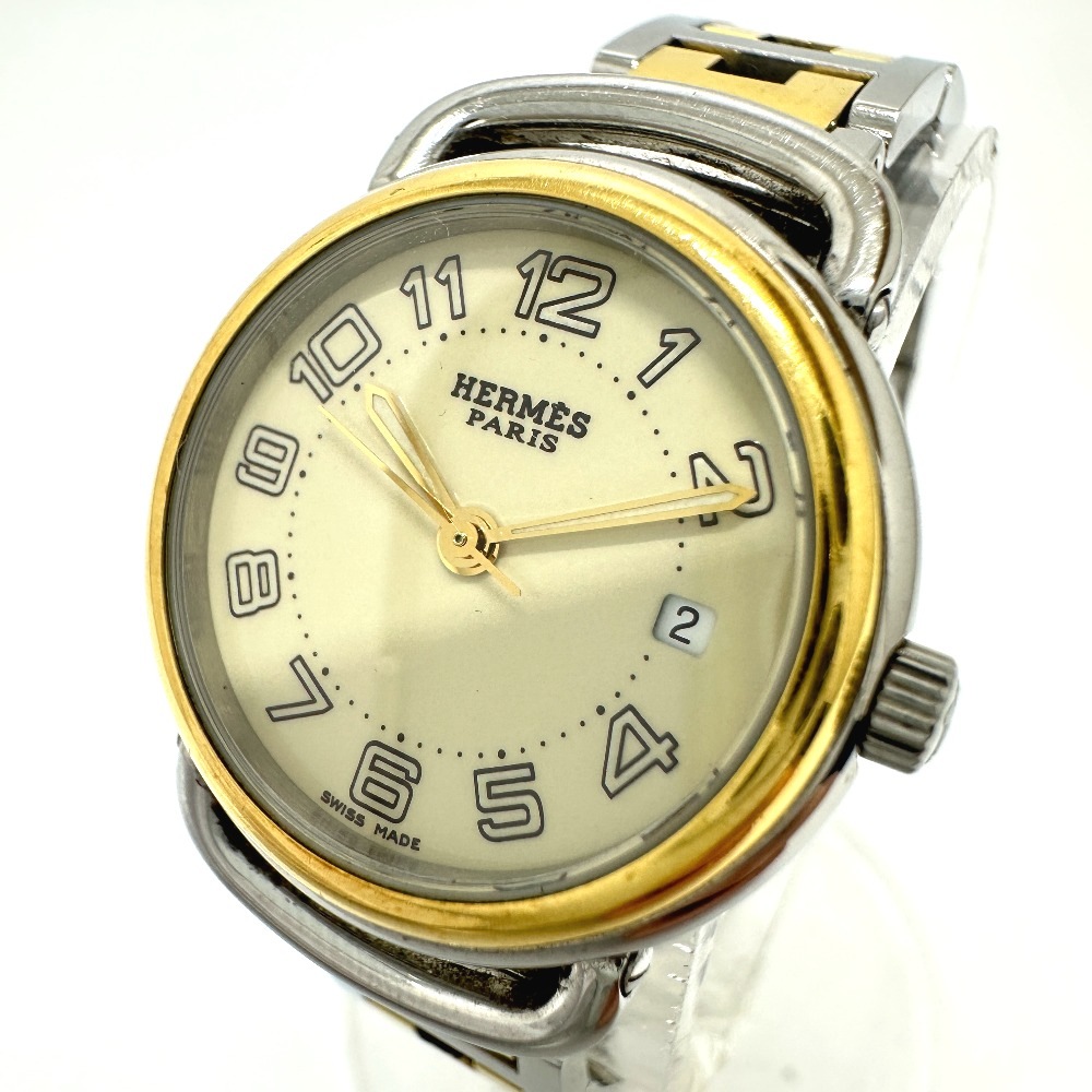 腕時計 PU2.220 プルマン クォーツ デイト SS/GP シルバー/ゴールド