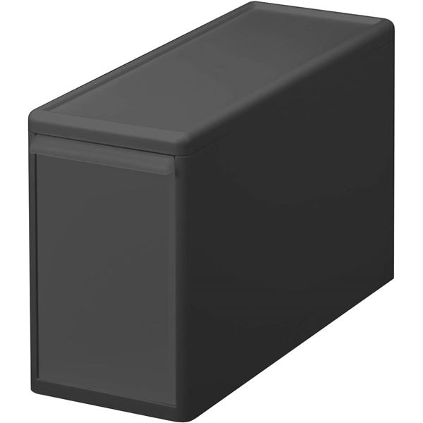 [2個セット] 吉川国工業所 Like-it 組み合わせて使える収納ケース スリムL / 約幅17x奥行46.5x高さ28cm グレー MOS-04