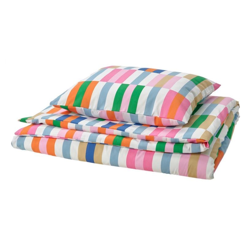 KLIBBKORSORT クリッブコルスオルト 掛け布団カバー＆枕カバー - マルチカラー 150x200/50x60 cm