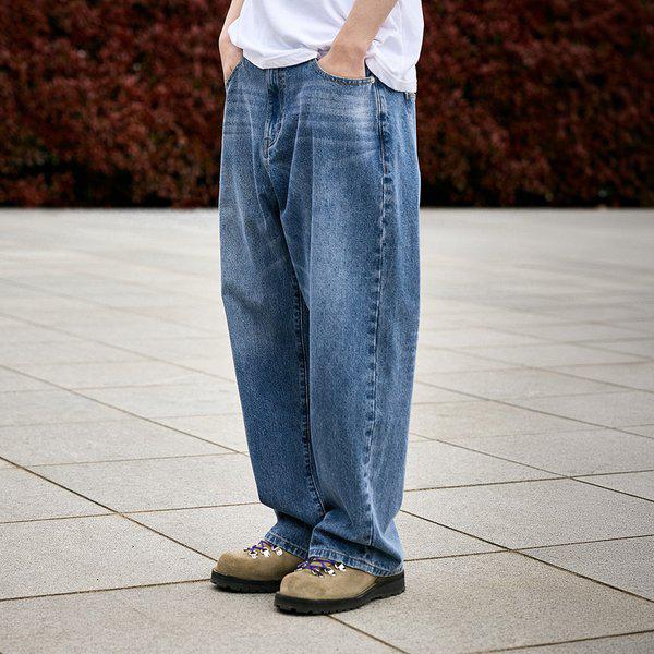 キャットブラシ ストレート デニム パンツ FDP110 / 1Color