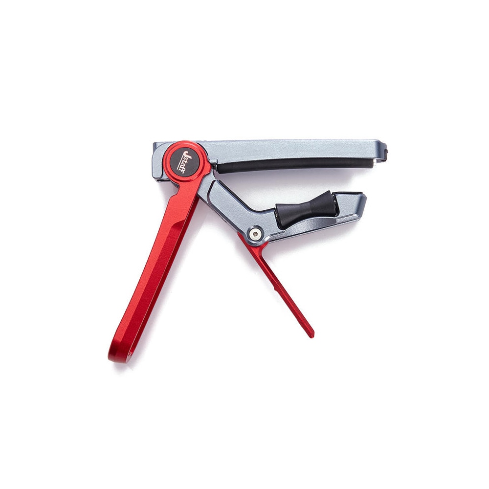 Jstaffシリーズ スライド式のギターカポタスト 転調 ワンタッチ 瞬時に移動できる メカニカルローリングカポ QYKJ-HDL-S1 赤色 1個入り