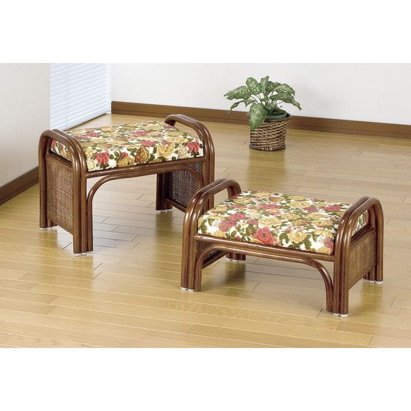 ファミリー・ライフ 天然籐らくらく座椅子2脚組 ロータイプ(03794) メーカー直送