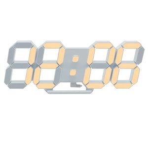 LED時計 3D デジタル目覚まし時計時計壁掛け置き時計明るさ調整12H/24H時間表示