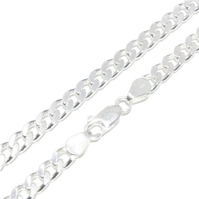 シルバー喜平チェーン 幅約6.0mm(厚み2.1mm) 50cm シルバー925 ネックレス