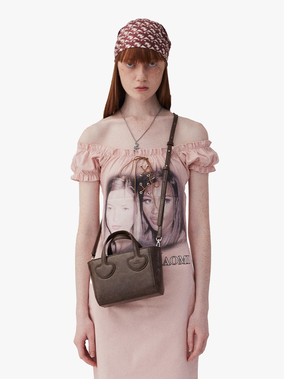 ファインドカプールハートトートバッグ 18 クリンクルブラウン