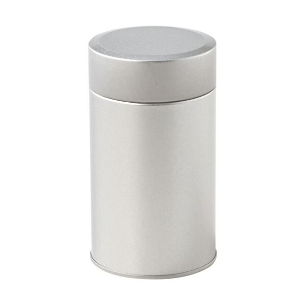 （まとめ）イシダ 茶筒 シルバー 1個 [x5セット]