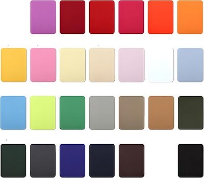 他サイト： 補修パッチ アイロン接着 長方形 9.5cmx12.5cm(26色セット)の商品画像