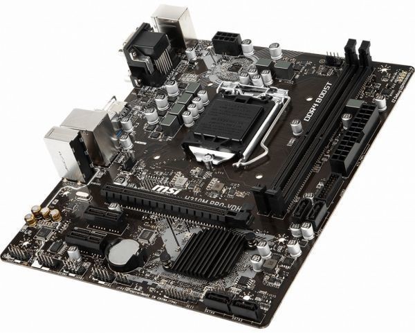 MSI H310M PRO-VDH LGA 1151 (300 Series) Intel H310 HDMI SATA 6Gb/s Micro ATX Intel Motherboard