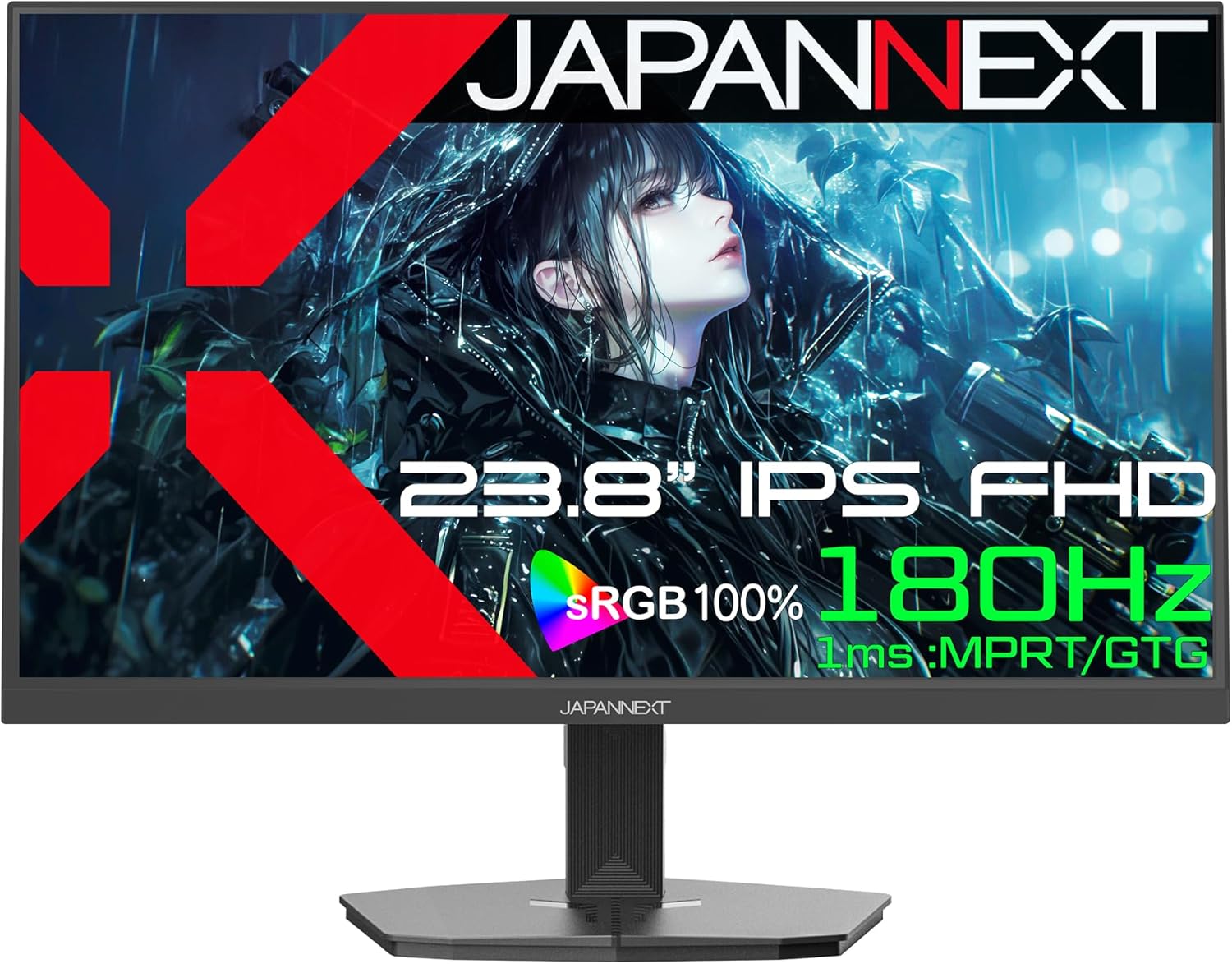 【ECサイト限定】JAPANNEXT 23.8インチ IPSパネル搭載 180Hz対応 フルHD(1920x1080)解像度 ゲーミングモニター JN-Ei238G180F HDMI DP 1ms 11,742円