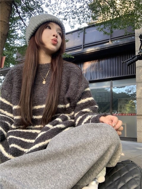 ニットセーター ロングパンツ 裏起毛 カジュアルパンツ大きいサイズ レディース 秋冬 下着 ボトムス ストレート スキニー ショーツ pants