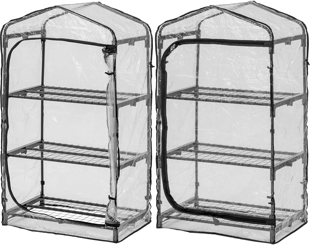 タカショー ダブルジップ温室 3段＆替えカバーセット