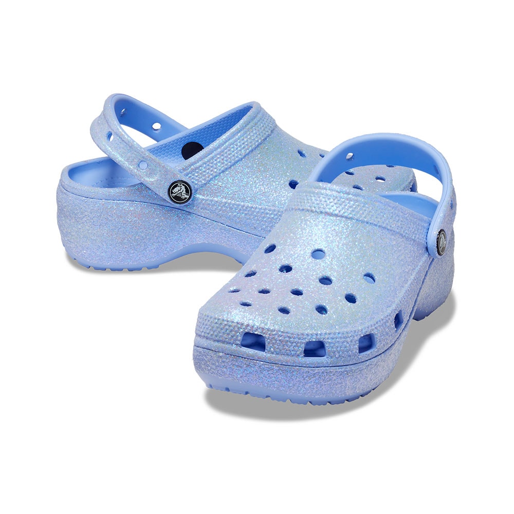 クロックスレディースクラシックプラットフォームグリッタークロッグメンズ (23SWCL207241)