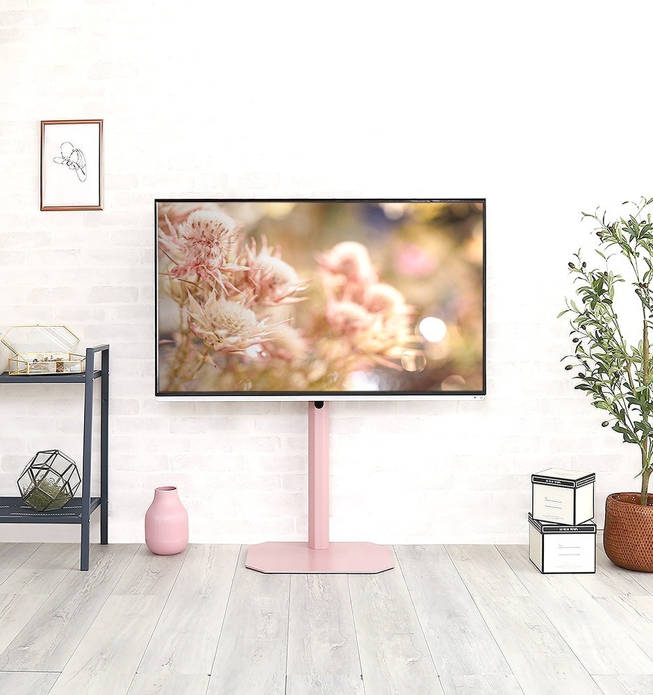 テレビ台 スタンド ロータイプ おしゃれ 壁寄せ かわいい 首振り コーナー 壁寄せ 32-65インチ対応