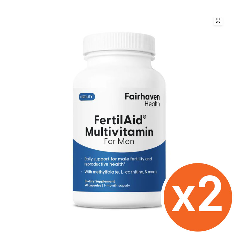 2個セットFairhaven Health FertilAid Multivitamin For Men 妊娠準備栄養剤 7,701円