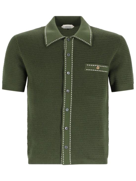 VERSACE Men Long Tops 1023554 1A174071GM10 GREEN