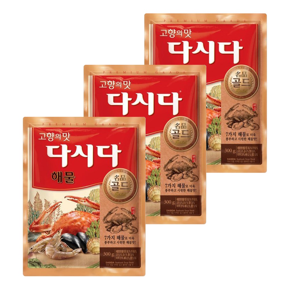 海鮮 名品 ゴールド 300g x 3袋 計900g 韓国調味料