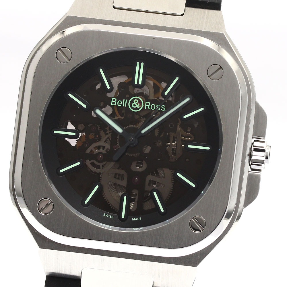 ベル＆ロス Bell＆Ross BR05A-BL-SK-ST/SRB インストゥルメント 限定500本 自動巻き メンズ 良品 箱・保証書付き_887388【中古】