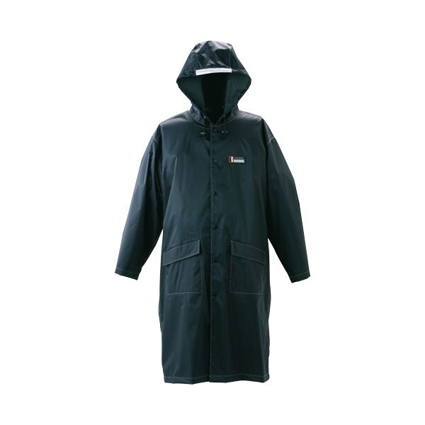 （まとめ）川西工業 防水レインパーカー ブラックフリーサイズ #3535 1着(×2セット)
