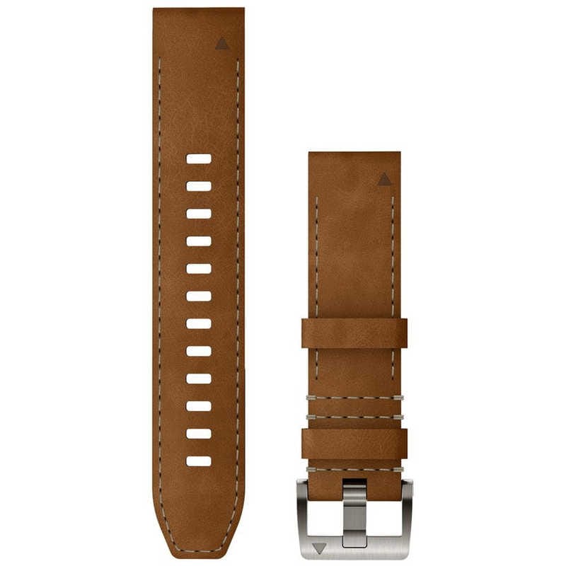 GARMIN　QuickFit 22mm Hybrid Leather Strap Brown/Black　010-13225-08