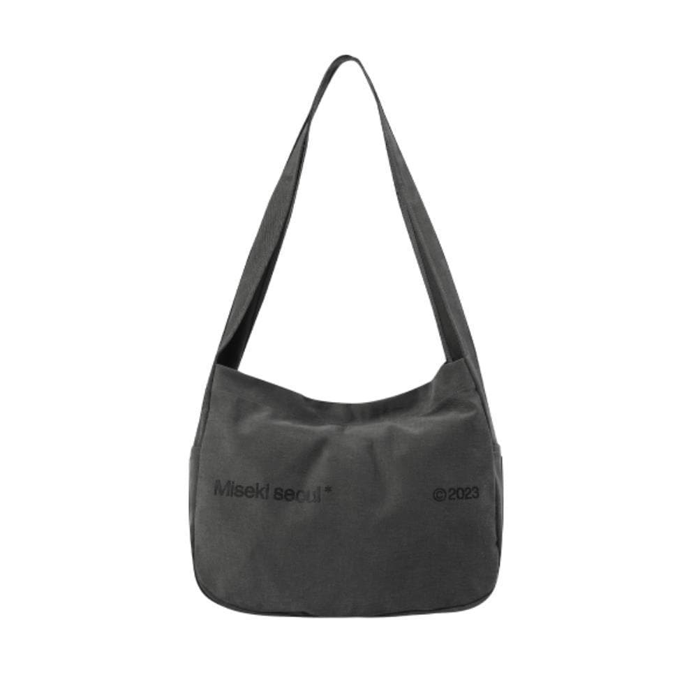 MISEKI SEOUL Cotton big crossbag CHARCOAL MSK2404003CH