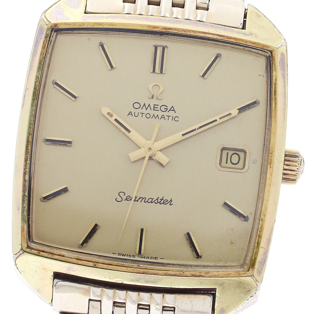 オメガ OMEGA シーマスター スクエア デイト 自動巻き メンズ _943223【中古】