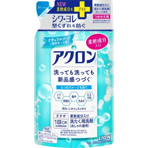 ライオン アクロン ナチュラルソープの香り つめかえ用 380ml 価格比較