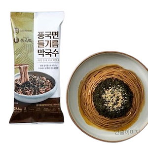 [BTSジョングクPICK！] 豊国面 エゴマ油マッククス 266gx2(4人前) 香ばしい味の健康的な韓国麺/エゴマ油マッククス