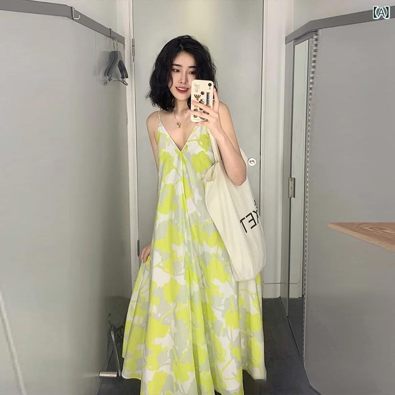 ワンピース マキシ丈 体型カバー レディース フランス ビーチ スカート スーパー フェアリー ロング スカート リゾート 海辺 バカンス スカート ホット ドレス