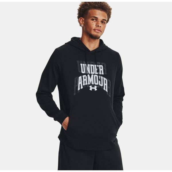 1379766-001(ブラック) UAライバル テリー グラフィック 男性用 共用 フード付きTシャツ