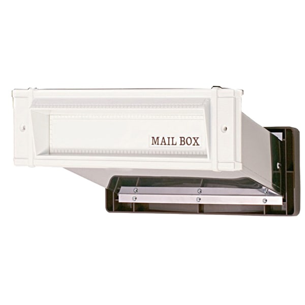 水上(MIZUKAMI) メイルシュート 内フタ付気密型 No.24 大壁 ホワイト