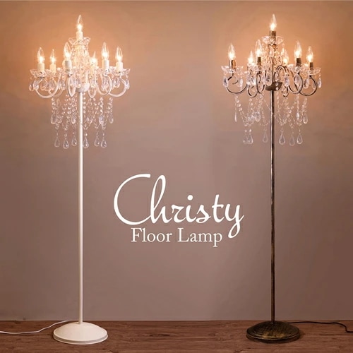 LED電球付き 7灯 フロアランプ クリスティ ChristyE12/水雷型　フロアライト