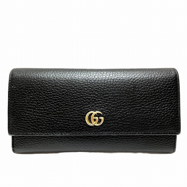 グッチ GUCCI プチマーモント 456116 長財布 2つ折り財布【中古】
