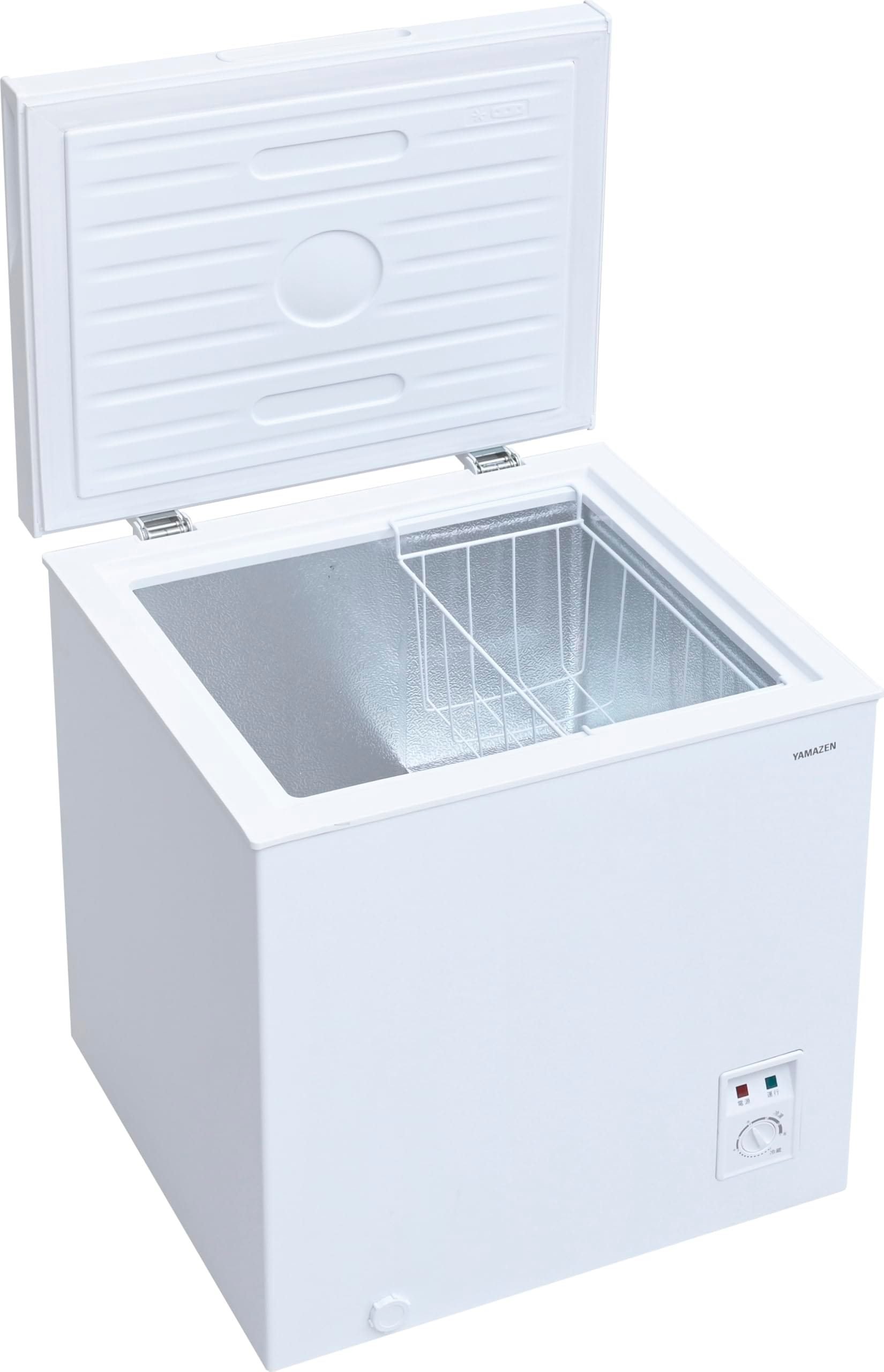 [山善] 冷凍庫 66L 上開き YF-C70(W) ホワイト 一人暮らし 静音 省エネ 温度調節7段階