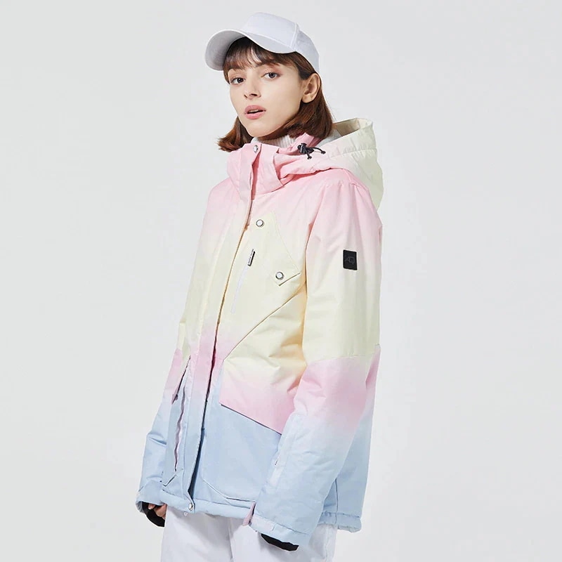 【急速出荷!】スノーボードウェア ジャケット レディース グラデーション ピンク スキーウェア スノボウェア スノーボード ウェア アウター 防寒着