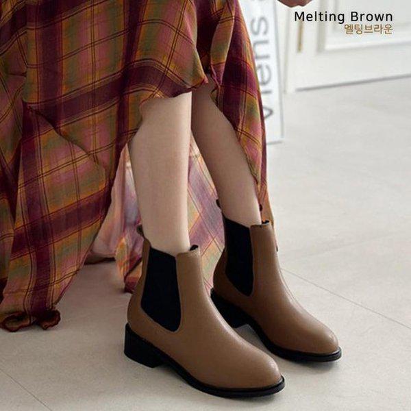 レディース牛革ショートブーツチェルシーブーツMT80