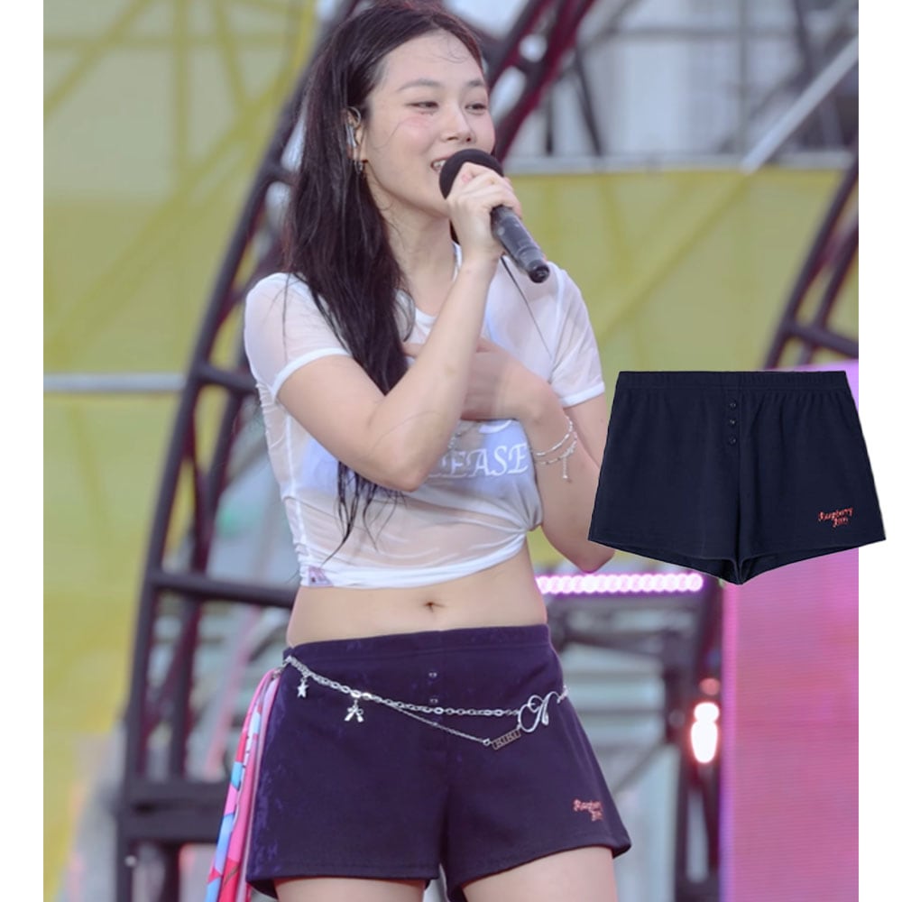 [BIBI 着用!] GINGHAM RASPBERRY JAM BUTTON GOLGI SHORTS (2COLORS)